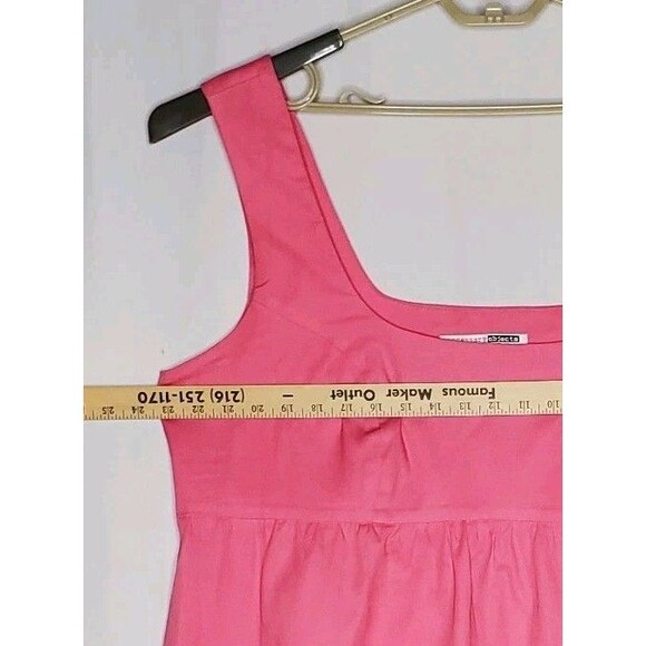 Necessary Objects Babydoll Dress 2X Pink Empire Button Accent Vtg 80s - Picture 3 of 7